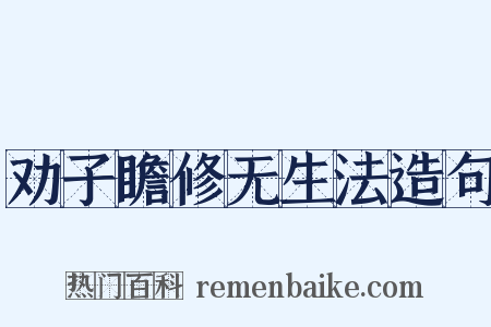 劝子瞻修无生法造句是什么意思的图片